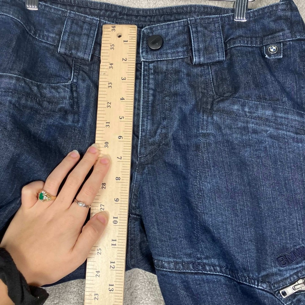 BMW Motorrad City 2 Motorcycle Riding Pants Mens Medium Blue Denim No Brace/Pads - Picture 16 of 16